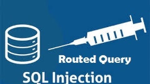 Routed Query SQL Injection Through String
