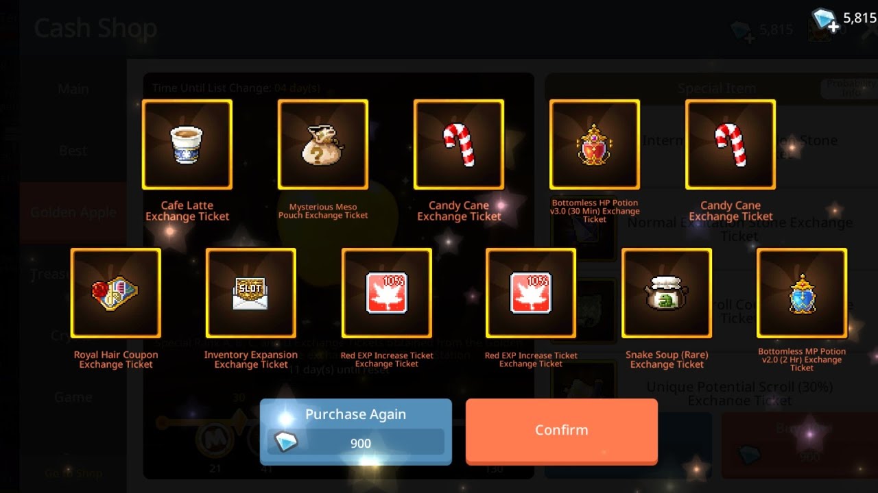 [MapleStory M] Trying Gold Apple... YouTube