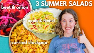 3 Salad Recipes Everyone Should Know! (Plant-Based Diet & Gluten-Free)