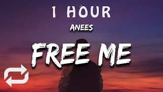 [1 HOUR 🕐 ] anees - free me ((Lyrics)) i love myself enough to keep some space from you
