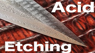 How to Get a Beautiful Etch for Your Damascus Blades