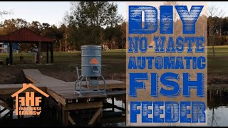 The best DIY automatic fish feeder EVER!  varmint proof and zero waste.  Pond Management