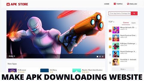 How to Make Apk Download Website || make play store clone website || make app downloading website