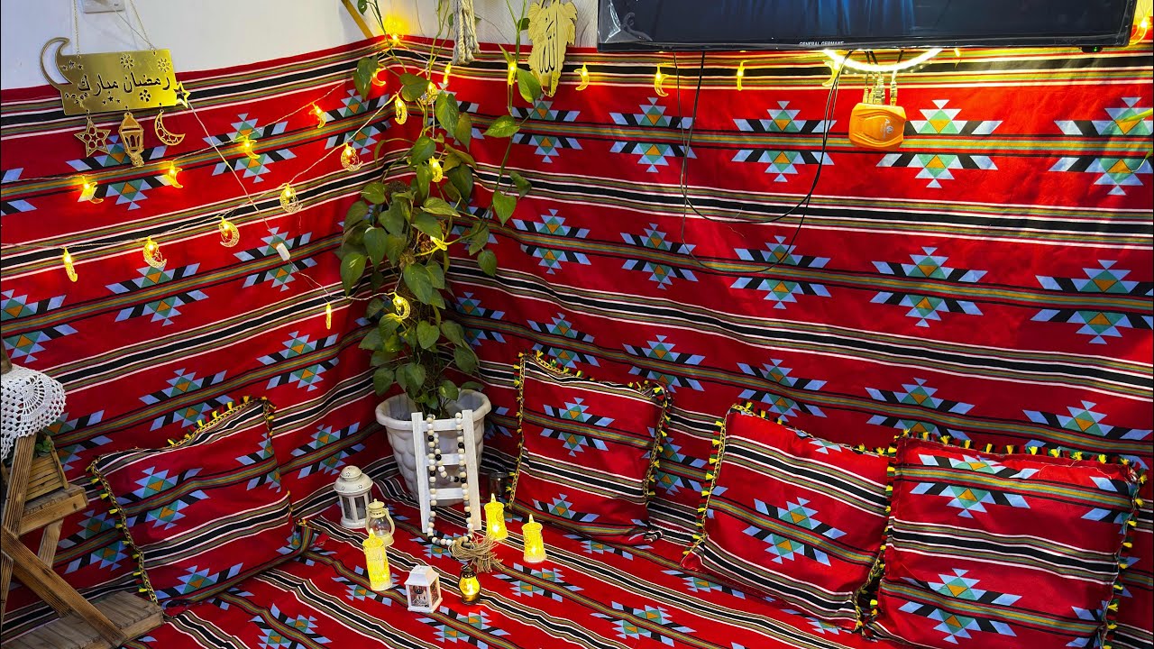 اخر روتين قبل شهر رمضان 🍀طلعه سريعه لبيت حماتي ❤️ ركن رمضاني بسيط 