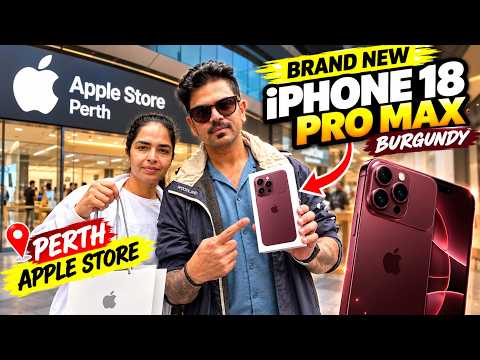 PERTH APPLE STORE SE LIYA BRAND NEW iPHONE 18 PRO MAX 😱📱 | BURGUNDY COLOUR + UNBOXING | Perth Vlog