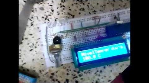 Sensor De Temperatura Digital Pic 16f877A lm35