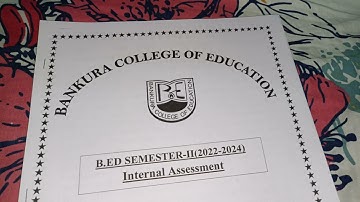 B.Ed 2nd Sem Internal Assignment || Course 8A(1.2.8A) || Knowledge and Curriculum - Part - 1(1/2)