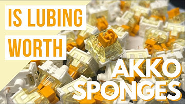 Akko Sponges - Is Lubing Worth? ft. KBD67 Lite R1