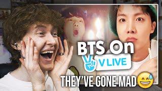 THEY'VE GONE MAD! (BTS being a mess on VLive | Reaction)