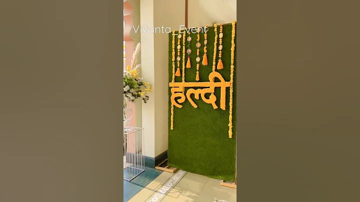 Haldi Decor || Vivanta Event Management || Dm For Order 👍👍#shorts#haldi#wedding#shaadi#decor