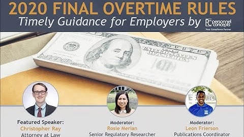2020 Final Overtime Rule: Timely Guidance for Employers