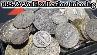 Old Family Friend's Coin Collection Unboxing  Great Authentic Mix w/Silver
