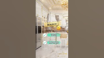 Chiêm ngưỡng tủ bếp tân cổ điển sơn trắng siêu đẹp nhà chú Duy - Quảng Bình #shorts #xuhuong #tubep