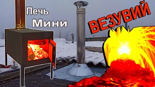 Дешман Печь в ГАРАЖ - Установка, проход через крышу.