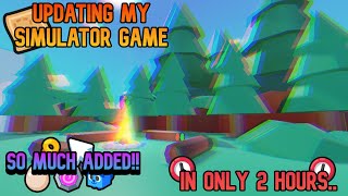 Updating my simulator game in only 2 hours! So much added!!