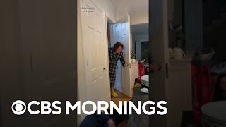 Delaware teacher surprised at home by her entire senior class #shorts