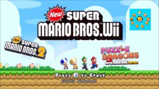 NSMBW Title Screen UM (4 Songs!)
