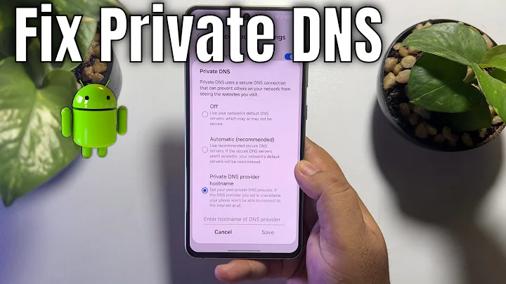 Fix private DNS problem on android (Easy Solution)