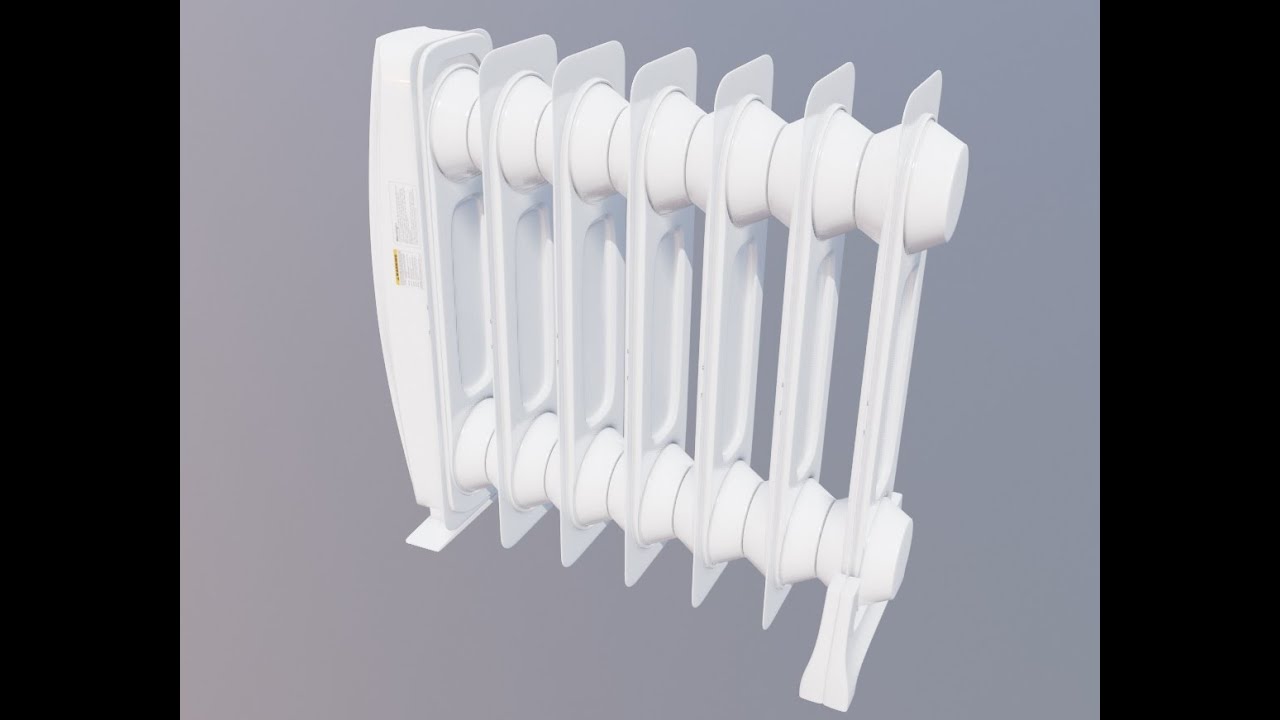 modeling a radiator heater in blender 2.8 part 6 - YouTube