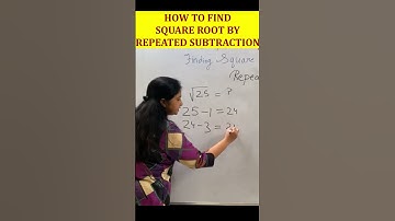 How To Find Square Root By Repeated Subtraction | Maths Class 8th | NCERT Chapter 5