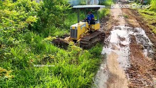 Great Project Expand RURAL Roads By Skill Driver D21P Dozer Pushing Roads & Rural Flooded Area