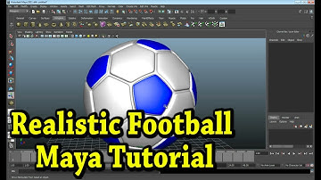 Realistic Football --Maya Tutorial || How to Make a Football in Autodesk Maya | Soccer Ball Modeling