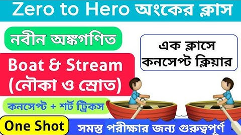 Boat and Stream (নৌকা ও স্রোত) || Boat and Stream RS Aggarwal || #wbstudyhub