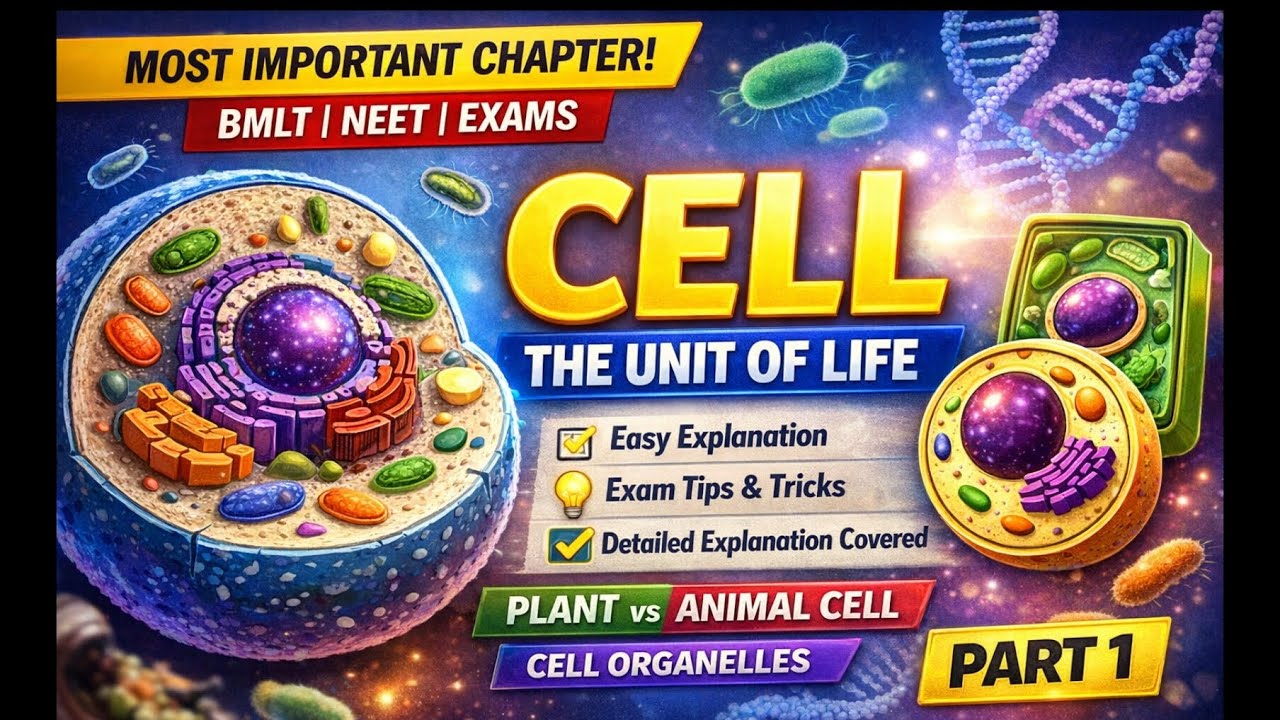 🔥CELL - The Unit Of Life | easy and detailed explanation | part-1 | 
