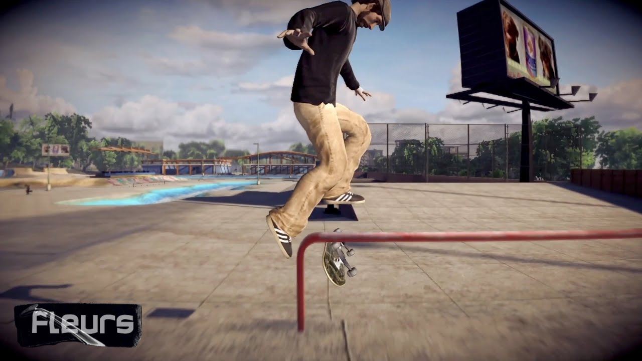 Doing nostalgic hippie flip in Skate. 1 feat MikeyBer. Insane NBDs ! G-flip late backfoot kick ?!