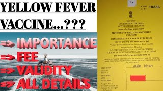 Yellow fever certificate||fee ...