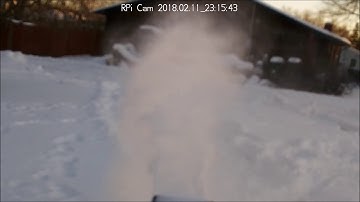 Best remote control snow blower - from live on board streaming video - robotic snow blower