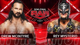 Drew Mcintyre Vs Rey Mysterio 1St Semi-Final For Ipwc Championship Wwe Raw Wwe 2K22