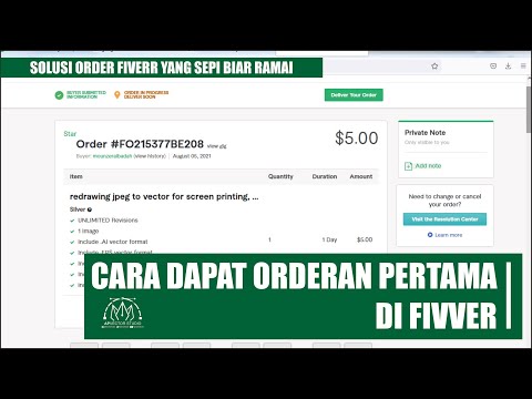 Cara mendapat orderan dengan cepat di Fiverr | Tips Dan Trick Mendapatkan Order Pertama Di Fiverr