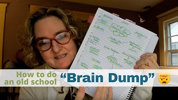 🧹 Declutter your mind with a 🧠 dump | Use this technique from David Allen to create a spacious mind