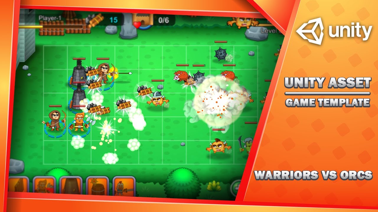 Warriors VS Orcs 2D - Complete Game Template, video preview 7