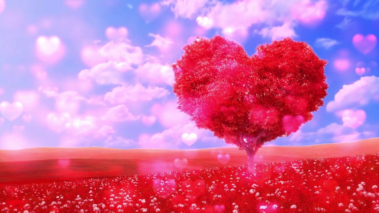 Pink Heart Tree Wallpaper – Myindianthings