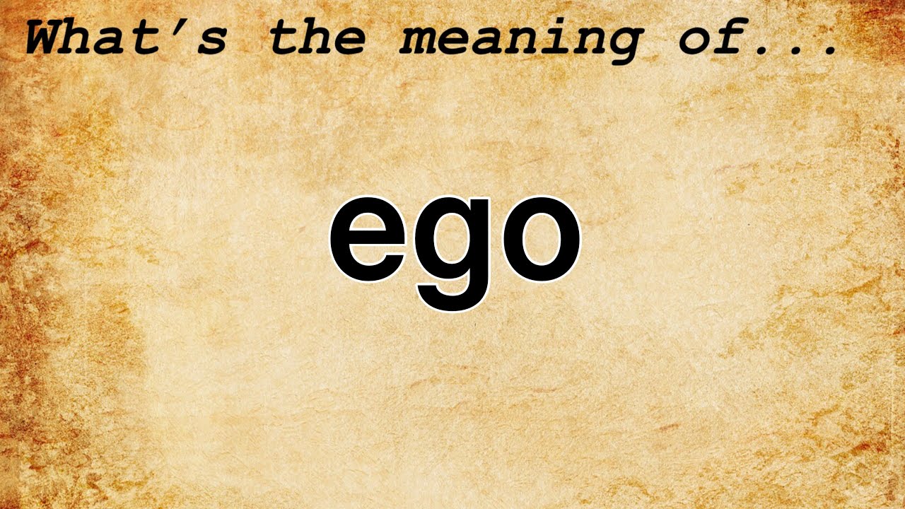 ego trip idiom meaning