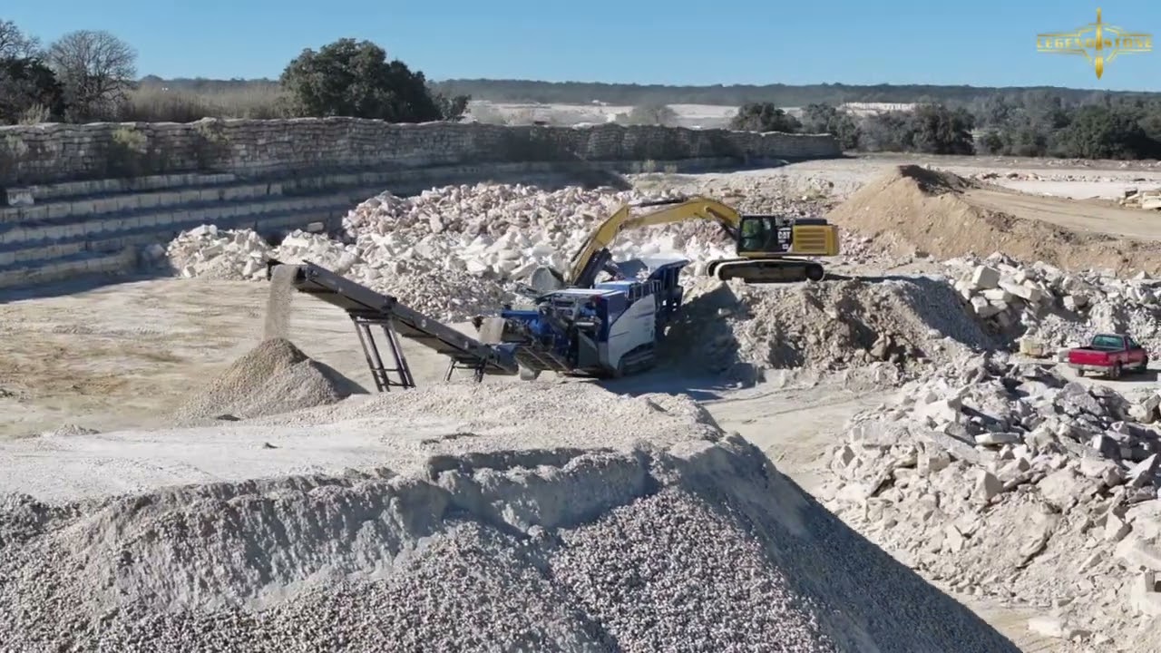 Now quarrying Road base at Legend Stone LLC