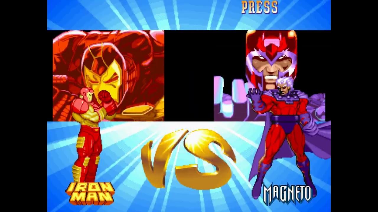 Marvel Super Heroes (PS1) Playthrough - Iron Man - Hardest Difficulty - No Continues