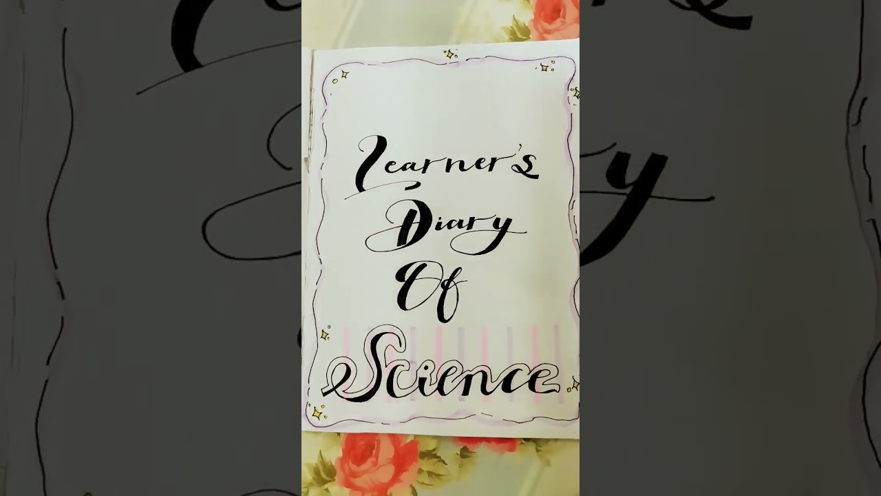 Front page of learner's diary ideas 💓