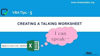 VBA Tips #5 - A Talking Worksheet Update