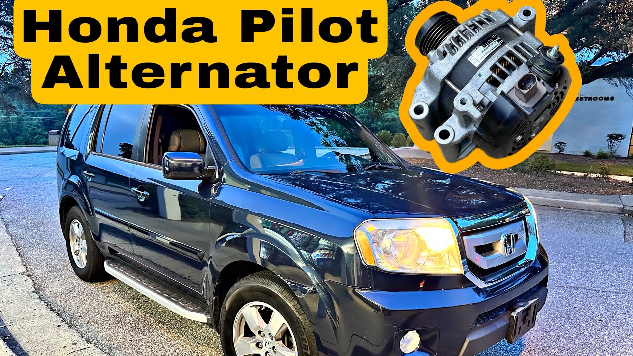 Honda Pilot Alternator Replacement 2009 - 2015 - YouTube