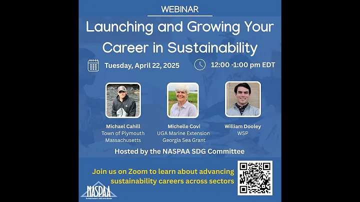 Launching and Growing Your Career in Sustainability