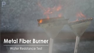 Metal Fiber Burner Water Spray Test for Roto-molding l PP Systems