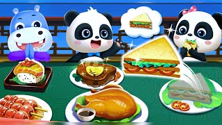 Little panda star restaurants | I visit star restaurants | Educational games for kids and children screenshot 5