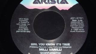 Milli Vanilli - Girl, You Know It&#39;s True  45rpm single version