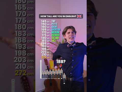 What's YOUR Height Called? 📏 (find your word) #shorts #english