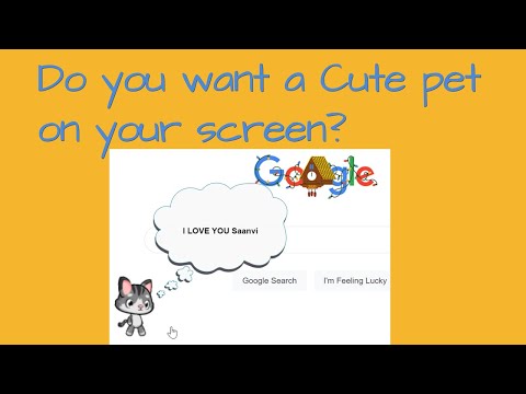 CUTE pet on your Screen- Meow the Cat Pet - Best chrome extensions