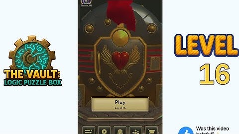 The Vault Logic Puzzle Box Level 16 Walkthrough Solution