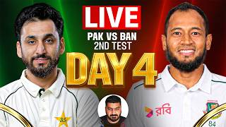 🔴 TARGET for PAKISTAN: 437 | PAK vs BAN Live Match Today | Second Test | Day 4 | Live Score |